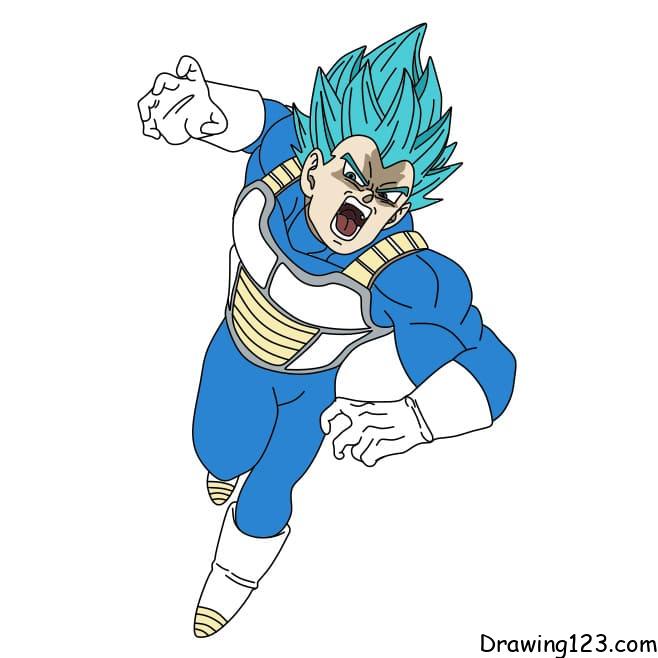 Vegeta drawing tutorial