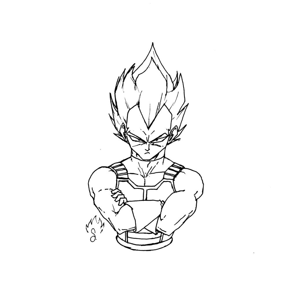 First shot at digital super vegeta dragonballz amino