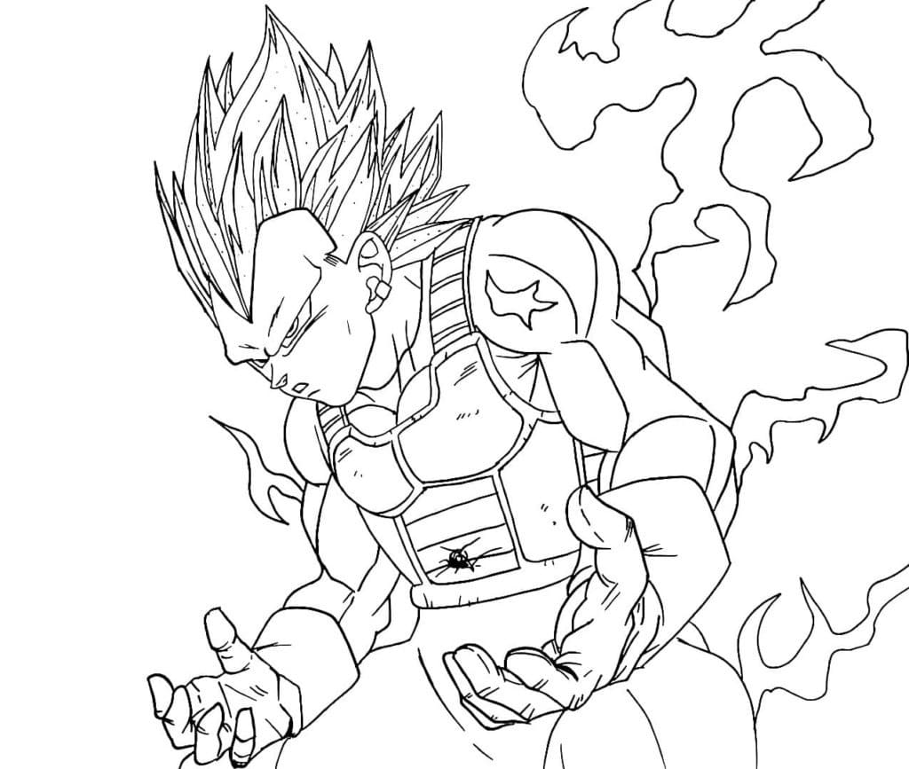 Vegeta coloring pages