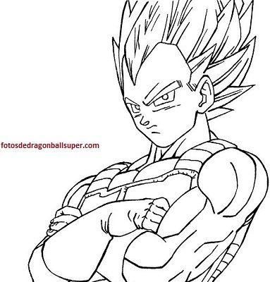 El ssj en dibujos para colorear de dragon ball z de vegeta