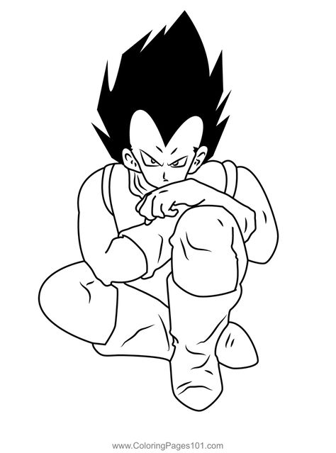 Top vegeta coloring pages ideas and inspiration