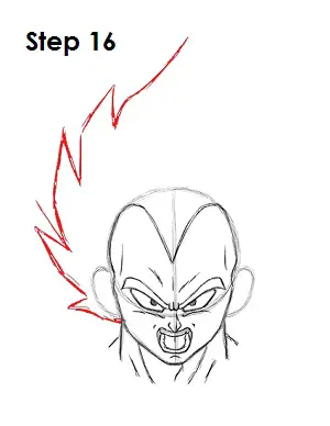 How to draw vegeta