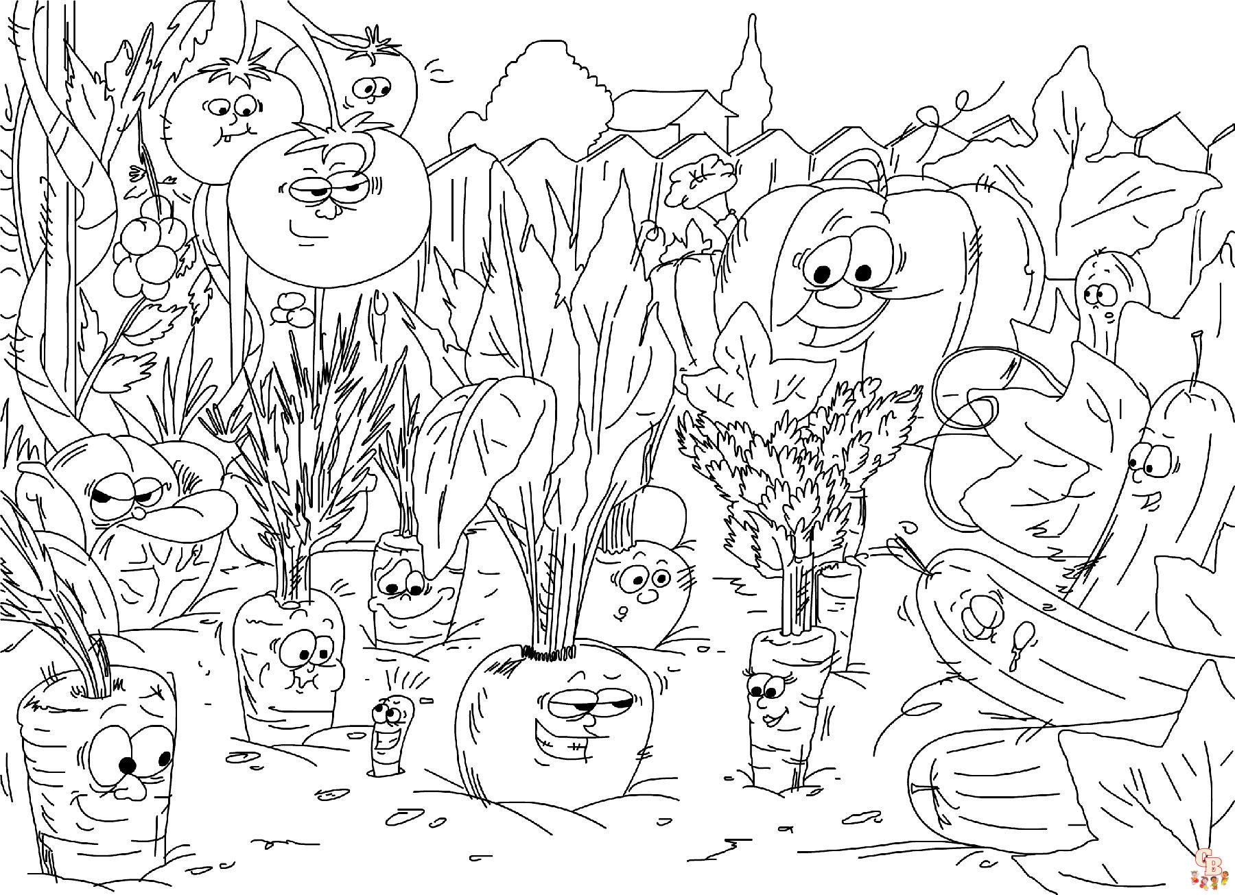 Garden coloring pages