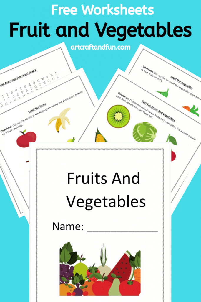 Free printable fruit and vegetable worksheets