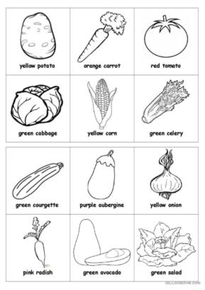 Vegetable flashcards glish esl worksheets pdf doc