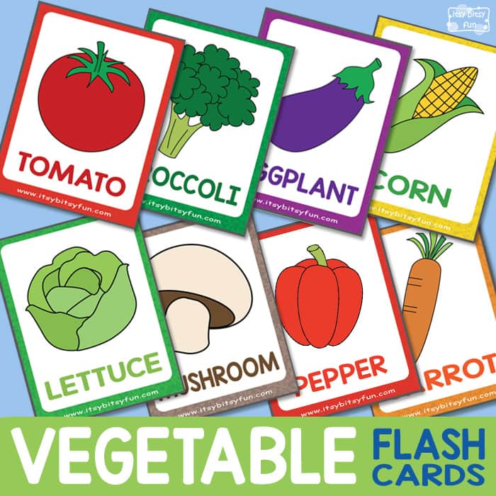 Vegetable flashcards