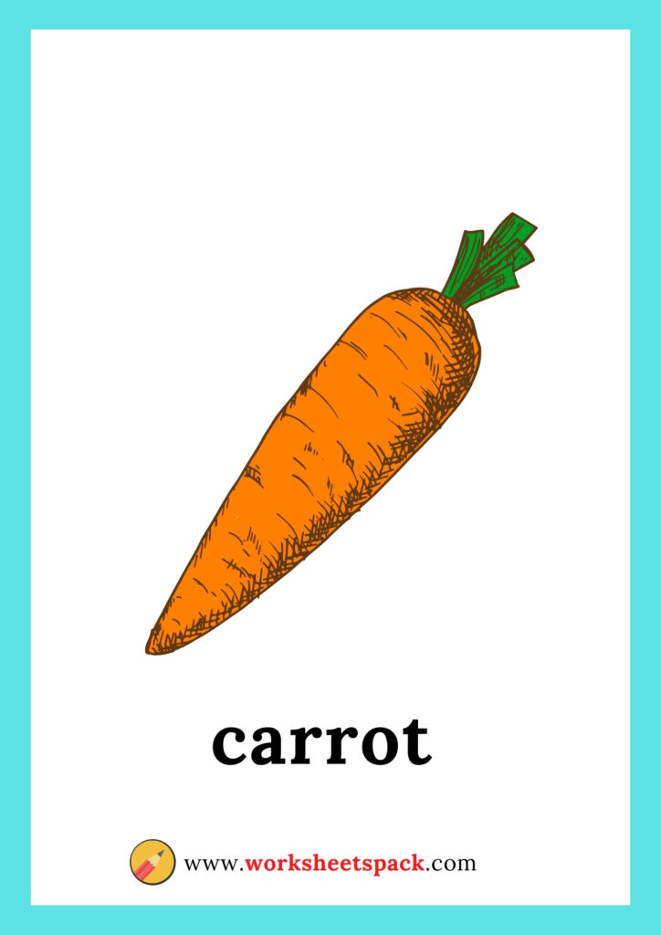 Vegetables flashcards