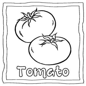 Vegetables names and coloring pages vegetables coloring book by abdell hida