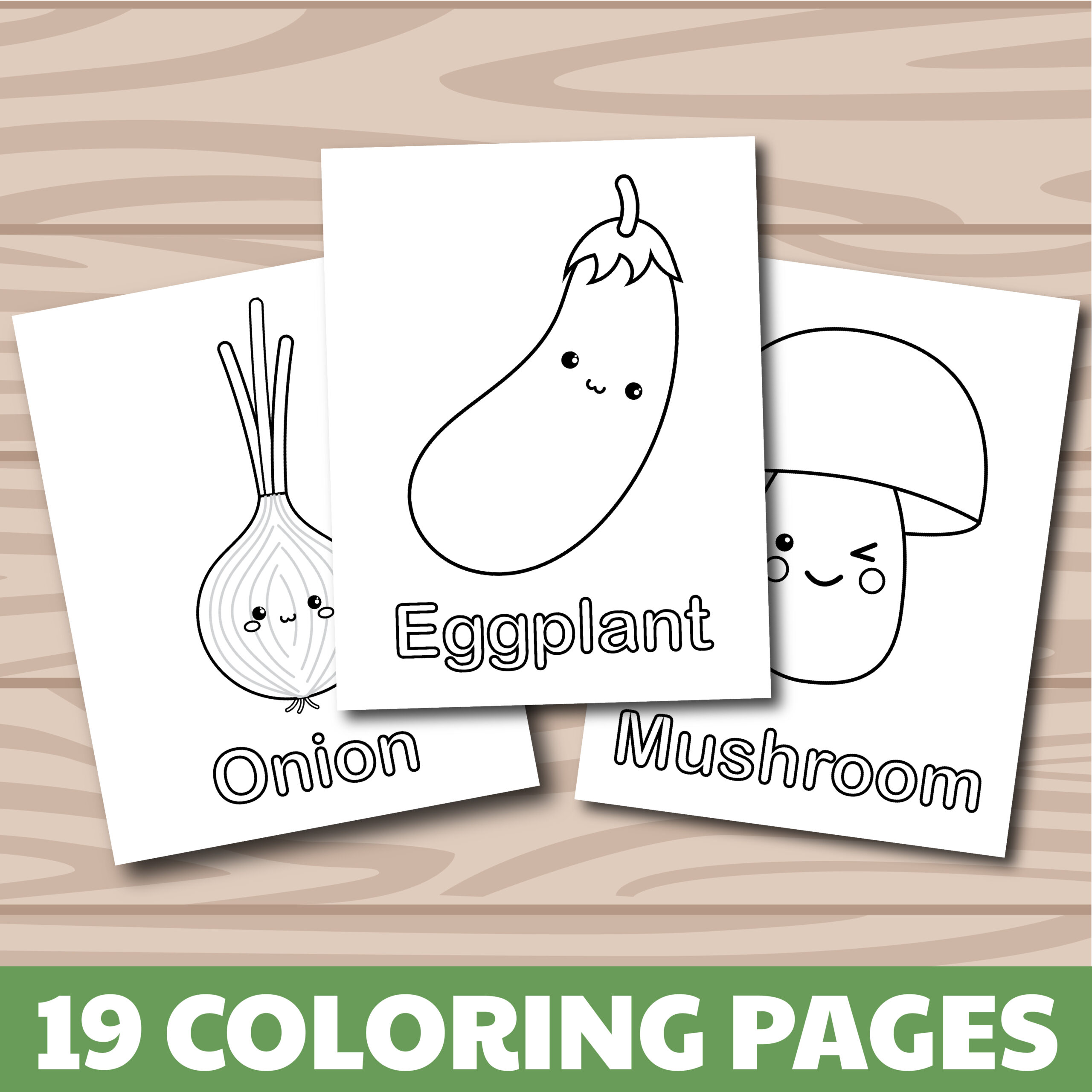 Vegetable coloring sheets coloring pages for kids
