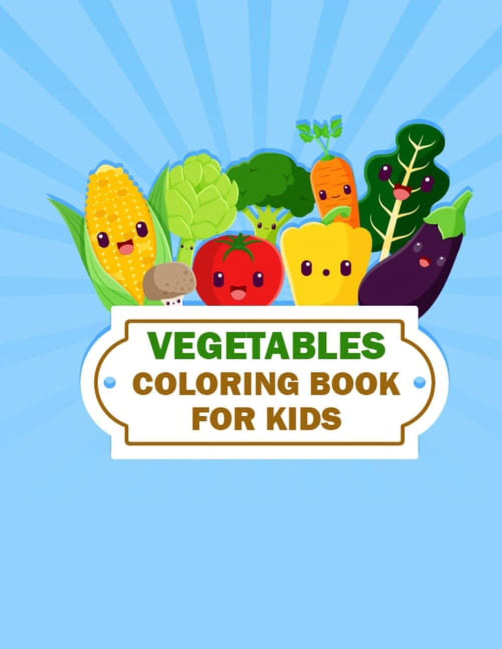 Vegetables coloring book for kids fruits drawing for colouring book for kids toddlers boys and girls