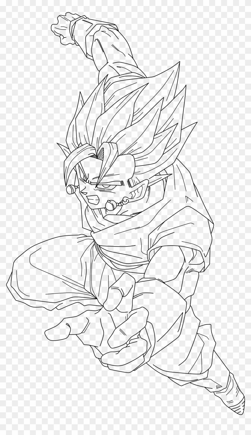 Vegito lineart ssgss for free download on ayoqq
