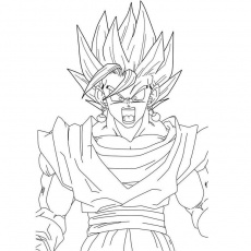 Dragon ball coloring pages vegito
