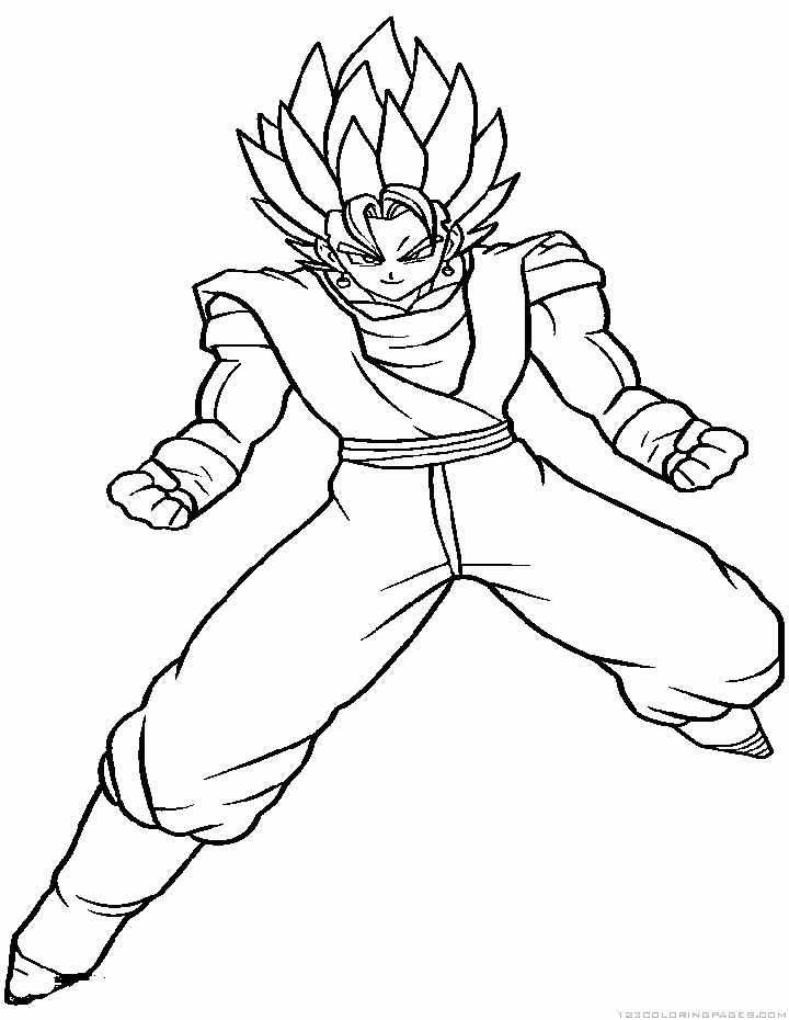 Dragon ball z coloring pages