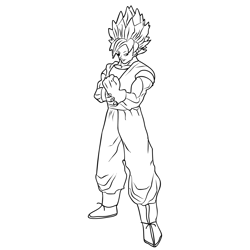 Dragon ball z coloring pages for kids