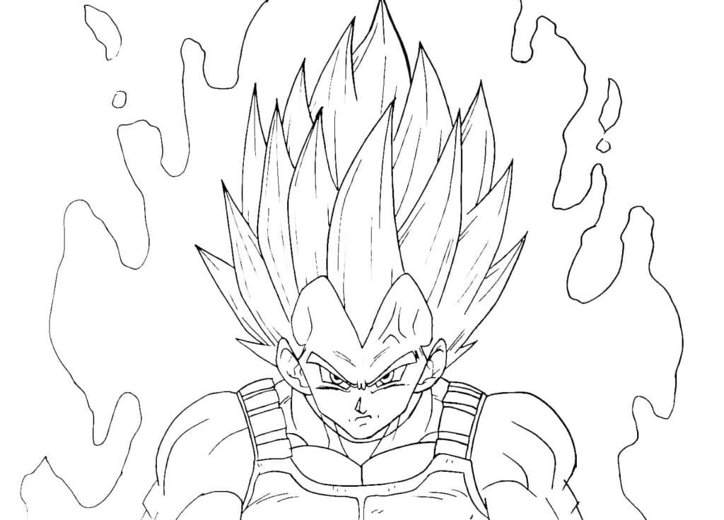 Vegeta coloring pages