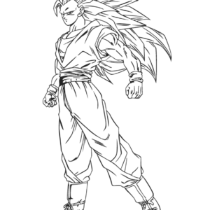 Son goku coloring pages printable for free download