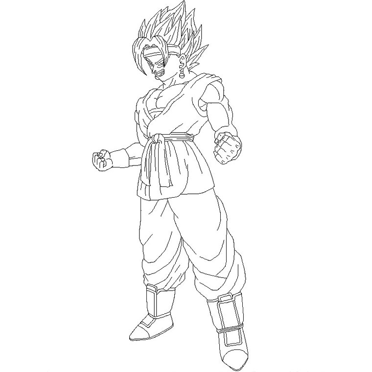 Coloring page dragon ball z cartoons â printable coloring pages