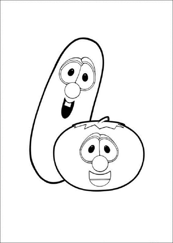 Free printable veggie tales coloring pages for kids veggie tales birthday veggie tales birthday party veggie tales
