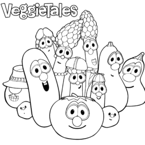Veggietales coloring pages printable for free download