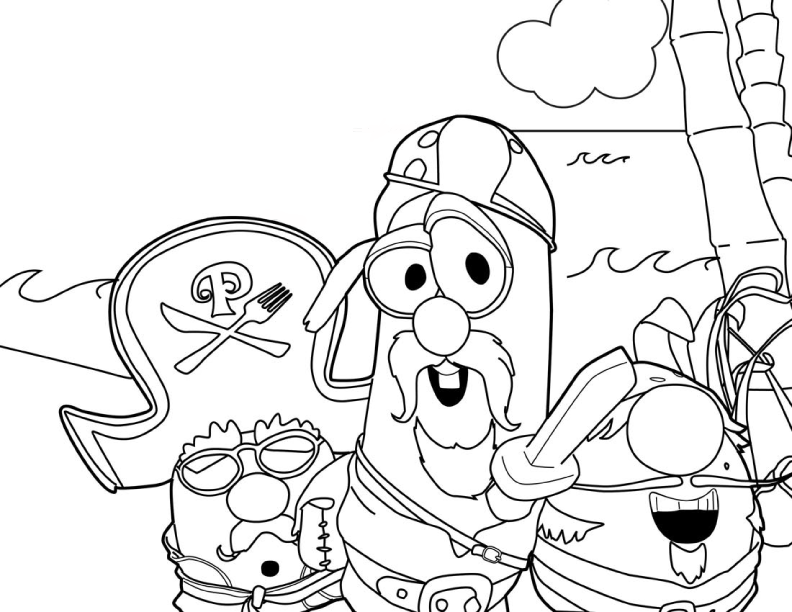 The ultimate veggietales web site coloring
