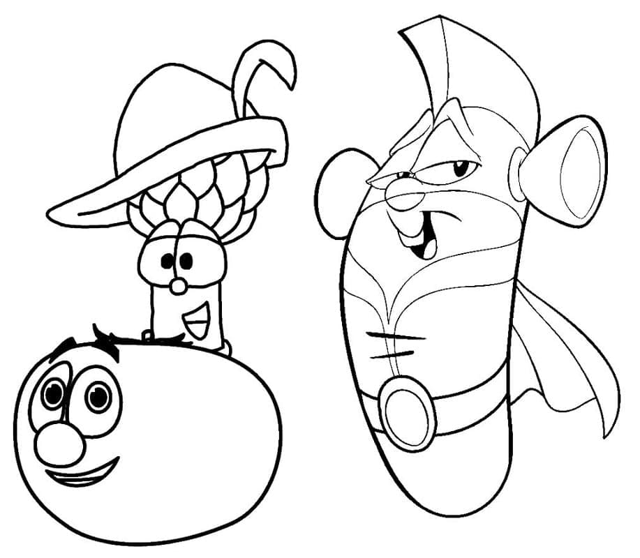 Veggietales image coloring page