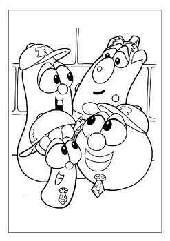 Printable veggietales coloring pages educational and entertaining fun for kids