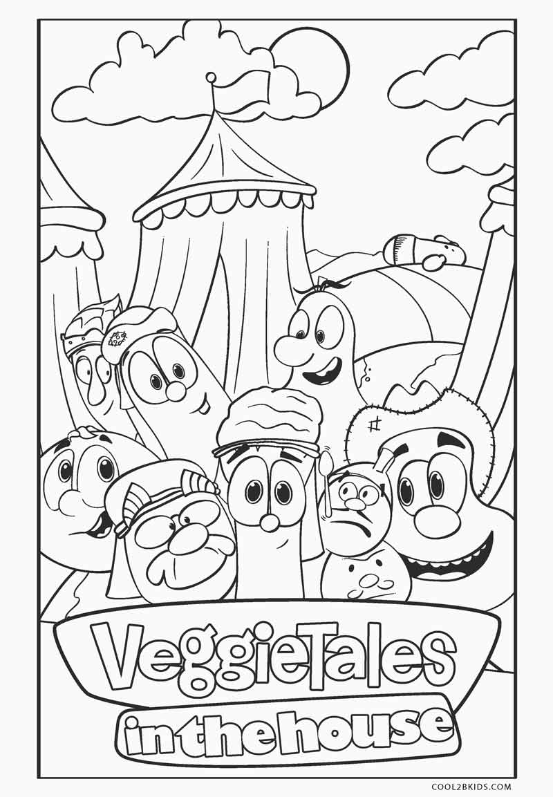 Free printable veggie tales coloring pages for kids
