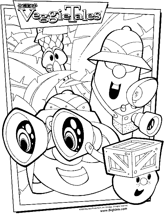 The ultimate veggietales web site coloring