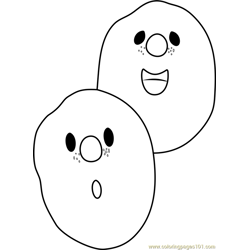 Veggietales coloring pages for kids printable free download