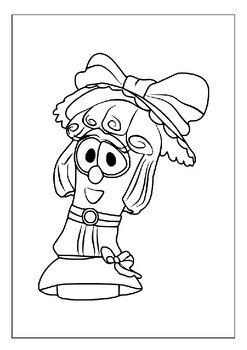 Unique veggietales coloring pages for kids biblical lessons with bob and larry