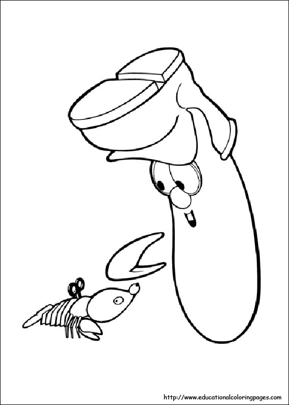 Veggie tales coloring pages free for kids