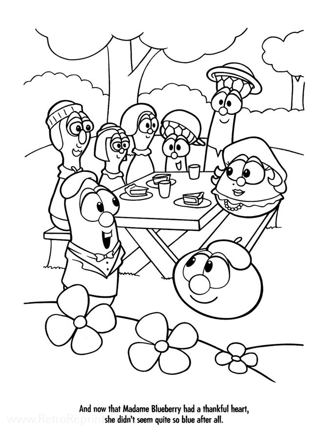 Veggietales coloring pages coloring books at retro reprints