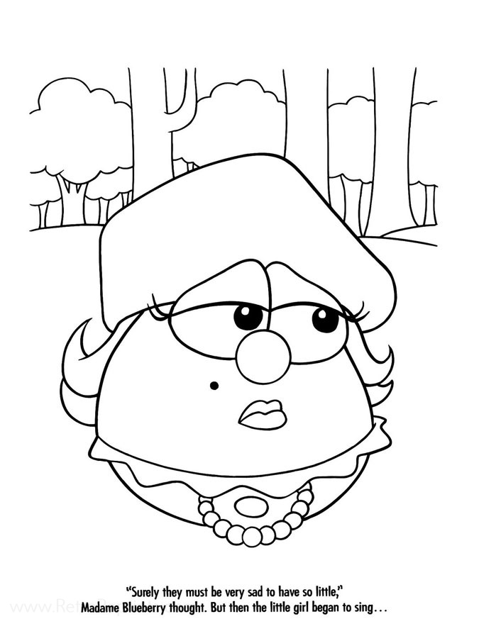 Veggietales coloring pages coloring books at retro reprints