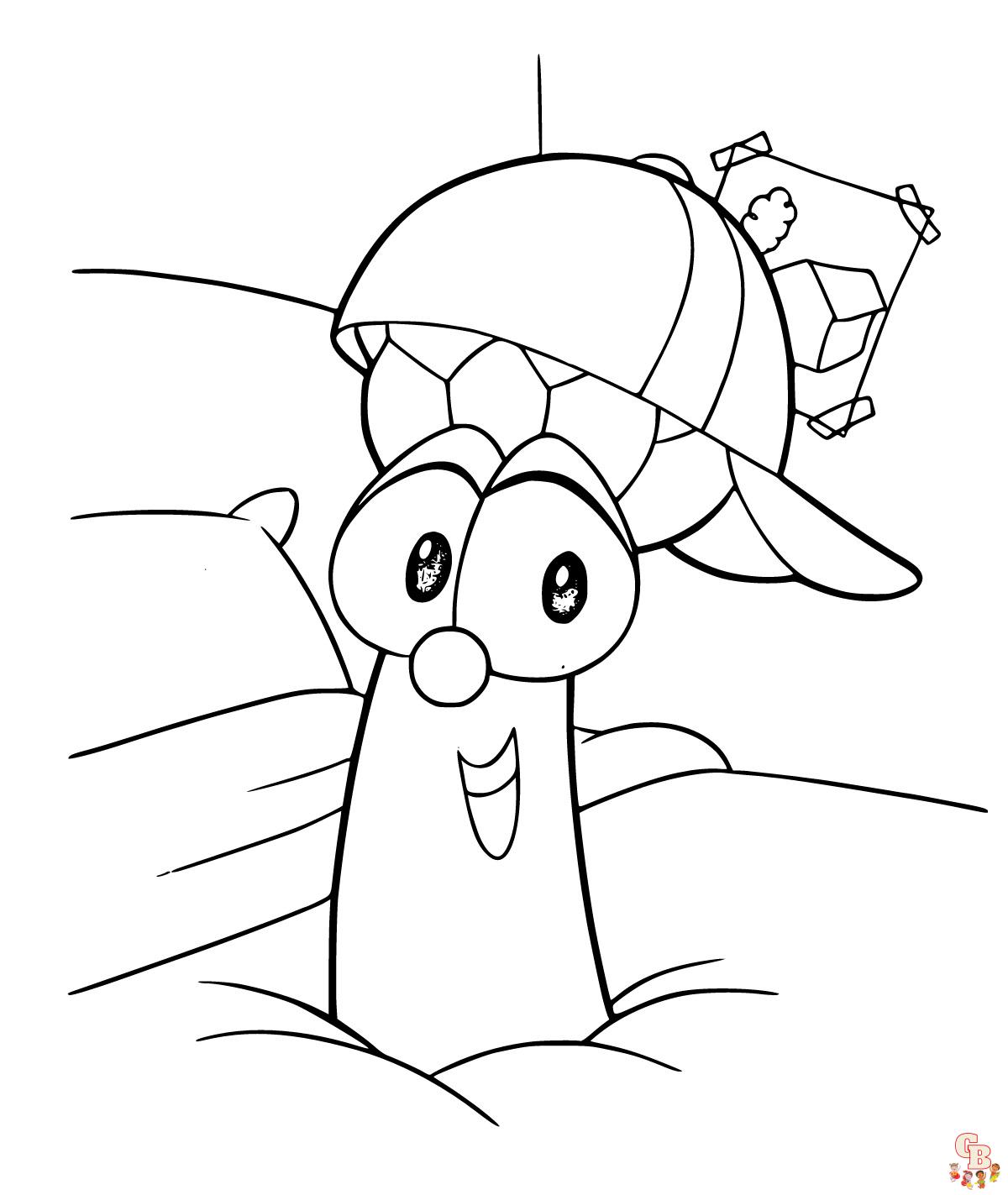 Printable veggietales coloring pages free for kids and adults