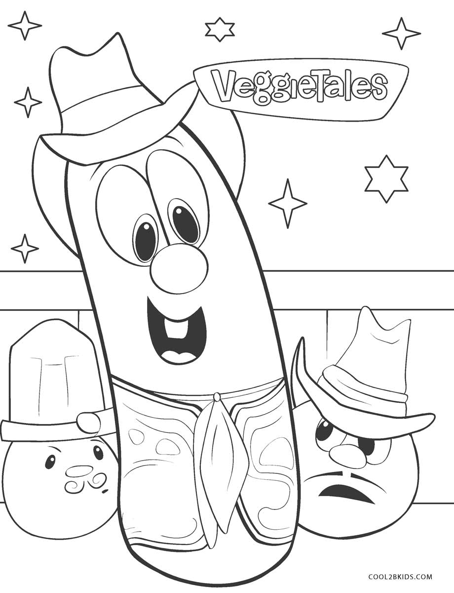 Free printable veggie tales coloring pages for kids