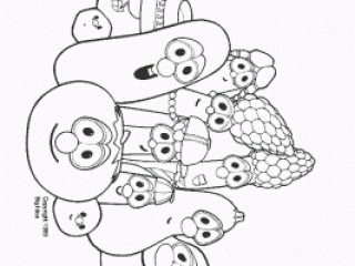 Best veggie tales coloring pages for kids