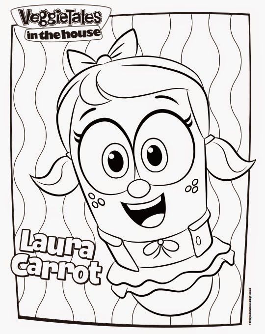 Free printable veggietales in the house coloring pages clips from the new netflix series veggietales in the house veggietales coloring pages