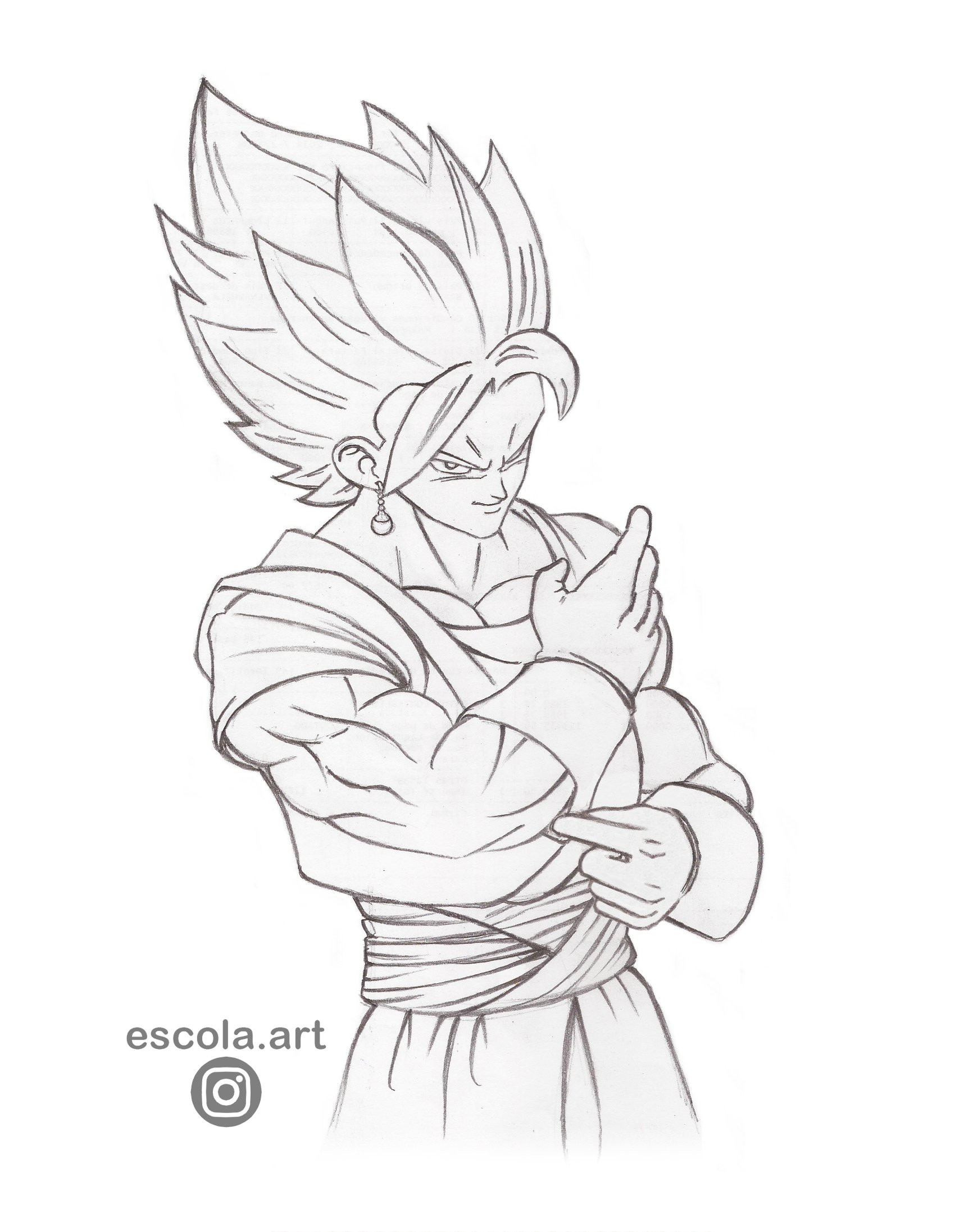 Gabriel escola on x vegetto follow me vegetto vegito draw drawing ilustration sketch sketching saiyanrangers dragonball dragonballsuper dragonballz dragonballgt dragonballkai anime manga dbz goku vegeta kamehameha gohan