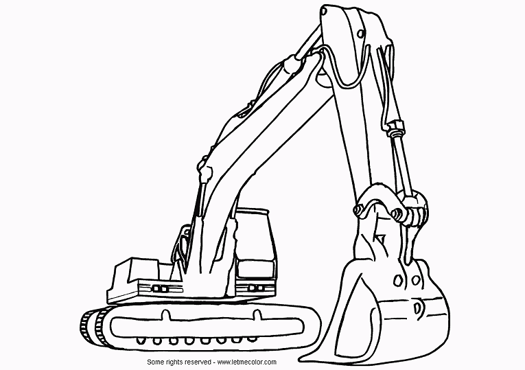 Veãculos de construãão desenhos para colorir