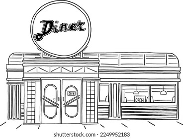 Diner billeder stock