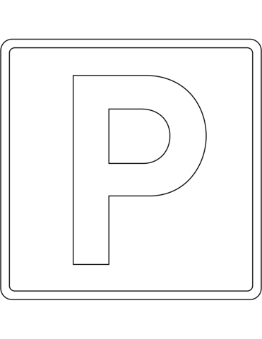 Vejskilte i danmark parkering tegninger til print