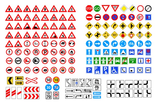 Disabled road sign billeder stock