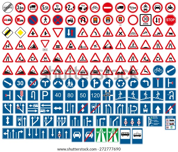 Road signs stock vector royalty free