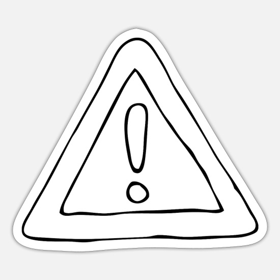 Achtung zeichen sticker