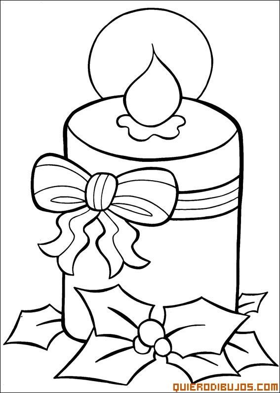 Vela navideãa decorada christmas coloring pages christmas coloring sheets christmas colors
