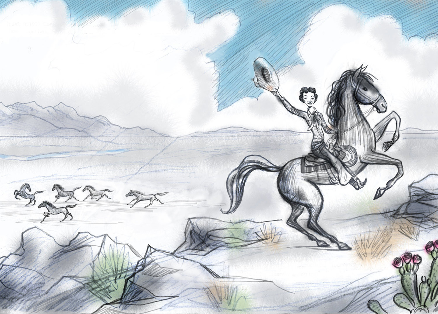 Wild horse annie illustrated by steven salerno â steven salerno