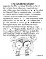 Sharing activities printables and lesson plans