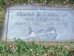 Velma âwild horse annieâ bronn johnston
