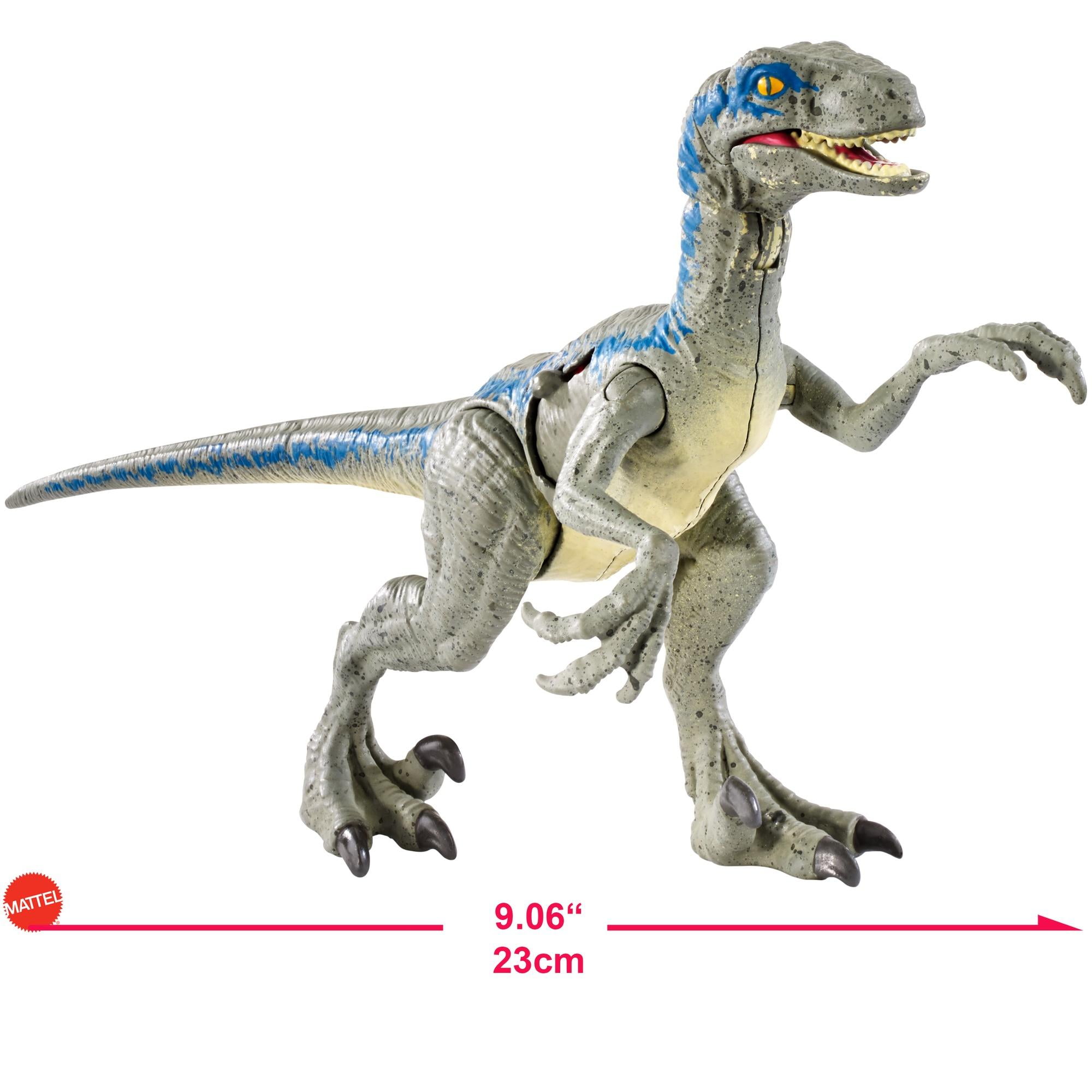 Jurassic world battle damage velociraptor blue