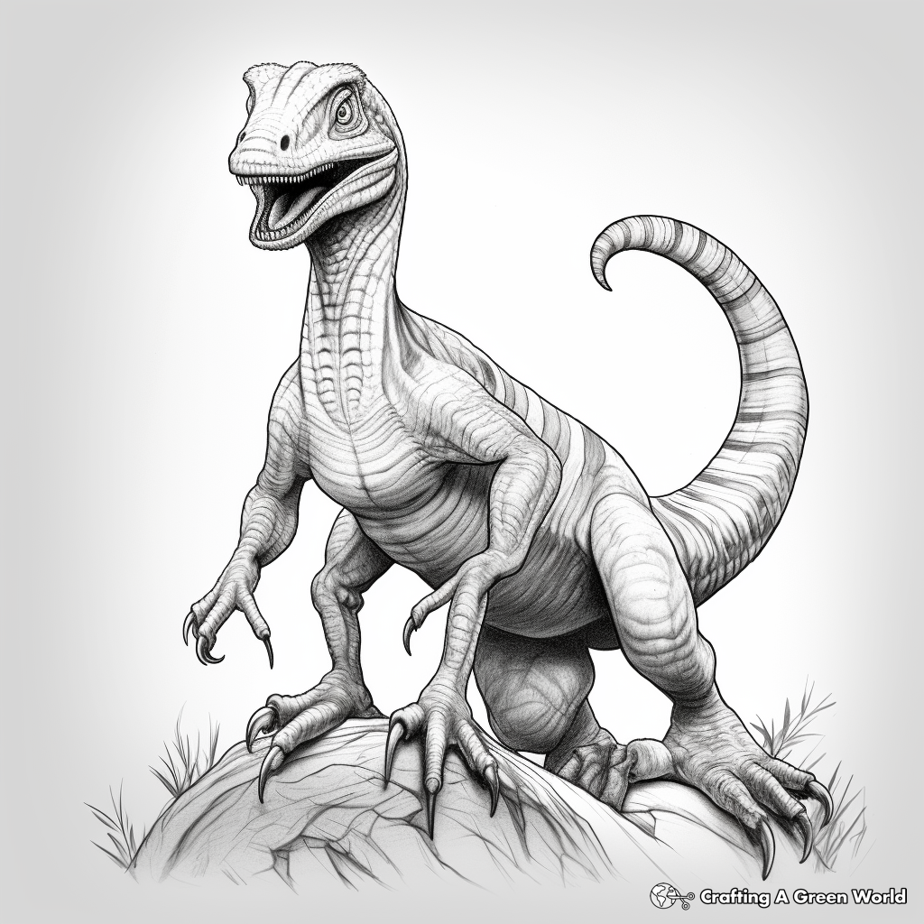 Velociraptor coloring pages
